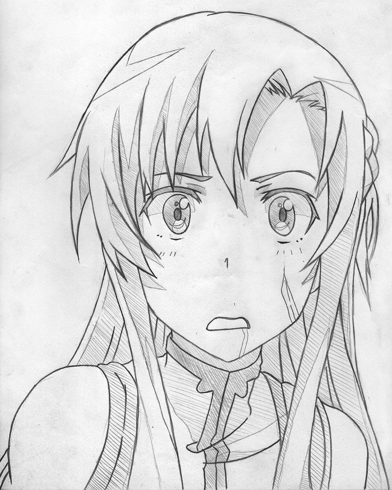800x999 Asuna Drawing Pencil For Free Download - Asuna Drawing
