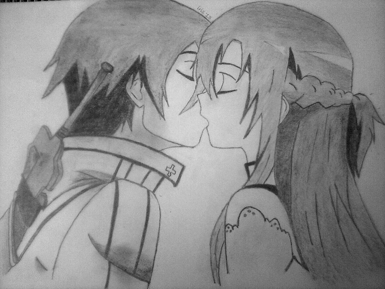 1280x960 Anime - Asuna Drawing