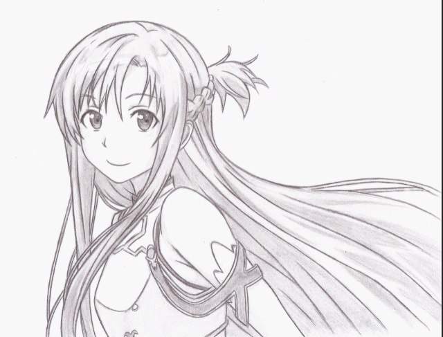640x487 Asuna Drawing Anime Amino - Asuna Drawing