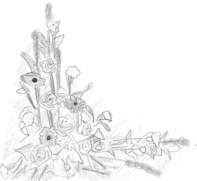 400x368 sue's family, flowers and fun stuff and the rest of the week - Asymmetrical Drawing