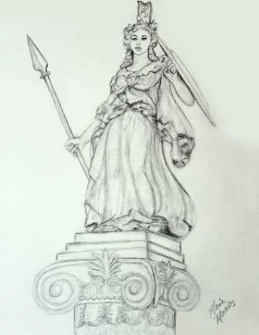 375x485 athena minerva drawing - Athena Drawing