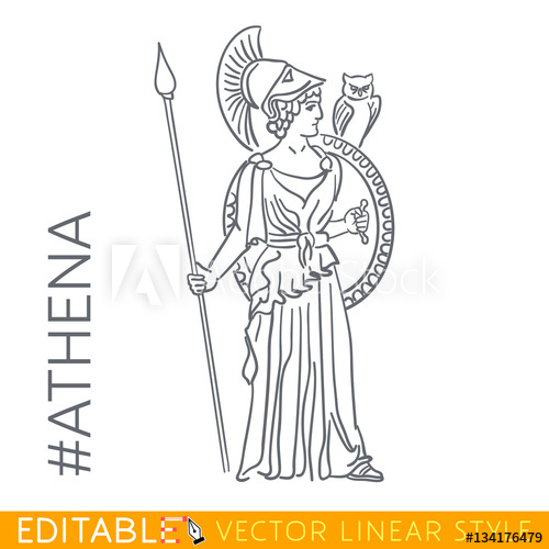 Athena Drawing At Paintingvalley Com Explore Collection Of