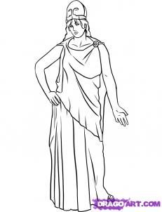231x302 how to draw athena athena my baby drawings, greek gods - Athena Drawing