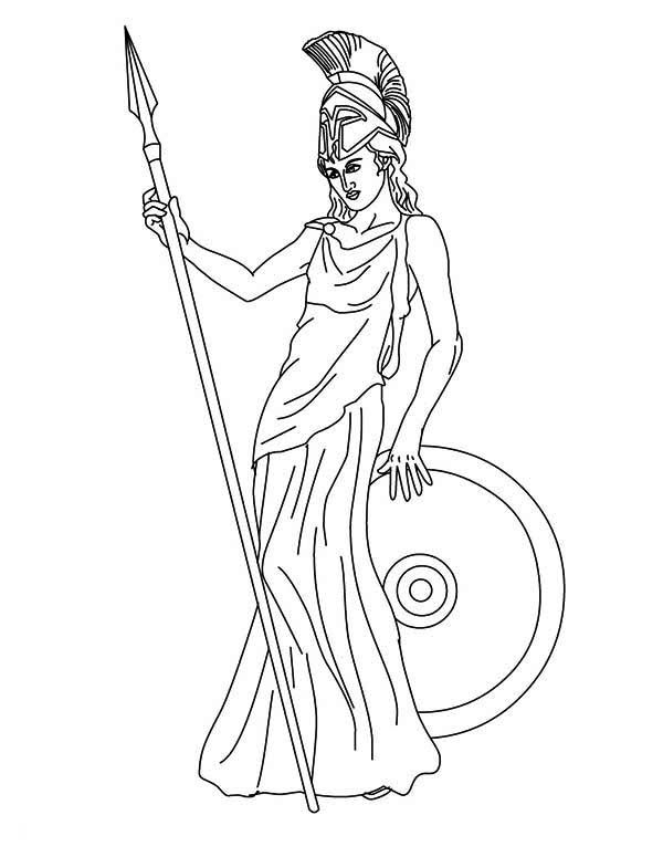 600x775 suitable for coloring drawings, image search coloring - Athena Drawing