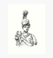 210x230 athena drawing art prints redbubble - Athena Drawing