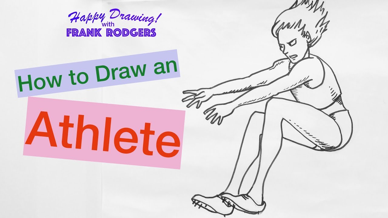 1280x720 how to draw an athlete - Athlete Drawing