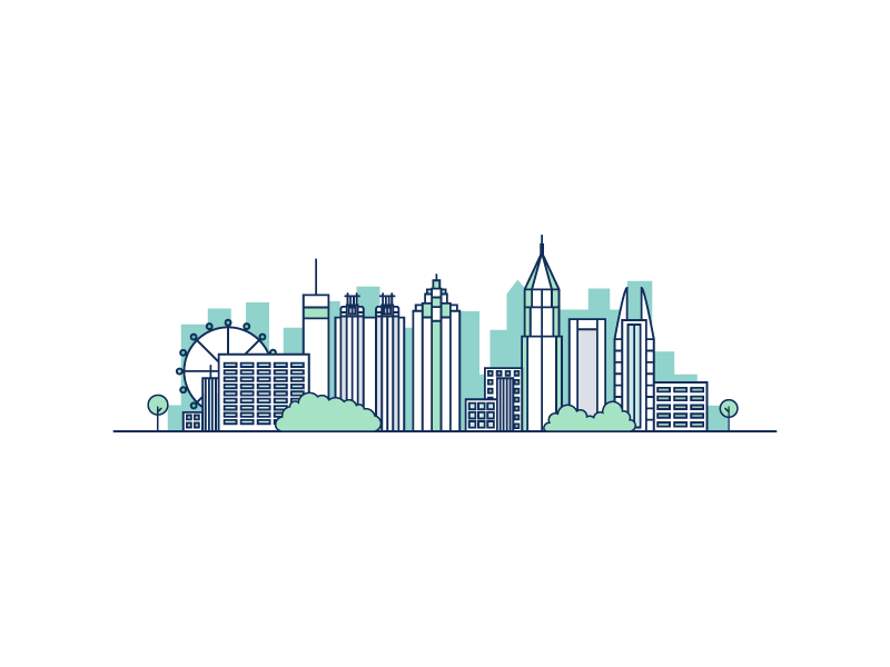 800x600 atlanta skyline - Atlanta Skyline Drawing
