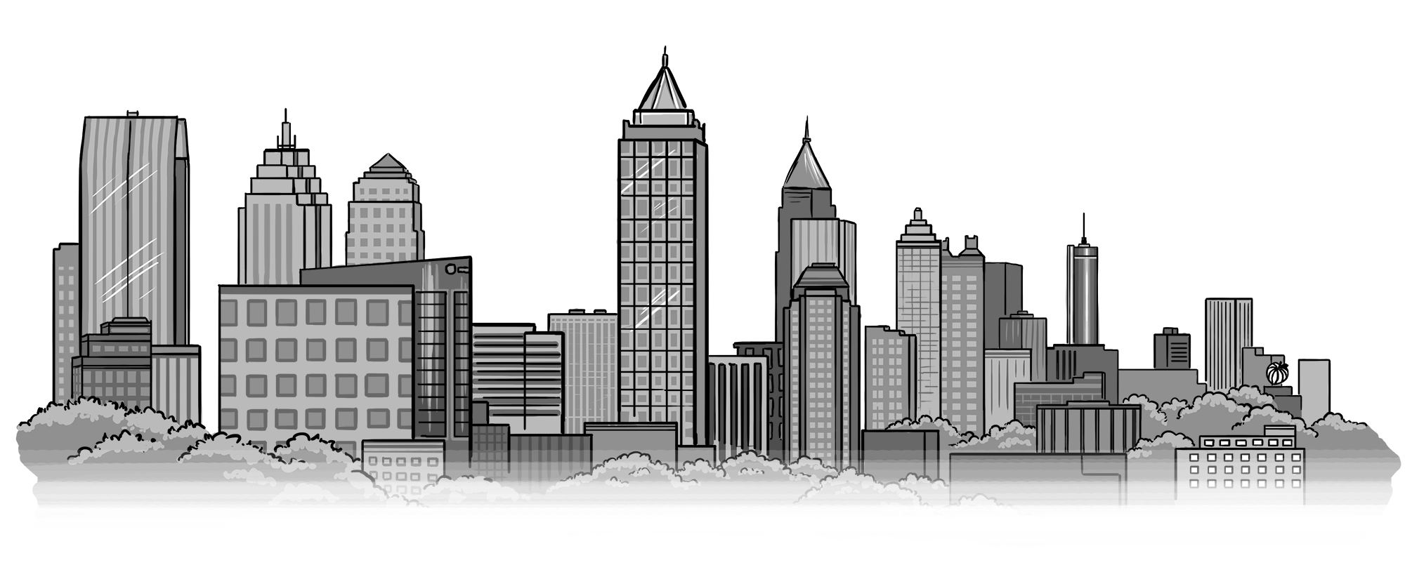 Atlanta Skyline Drawing at Explore collection of