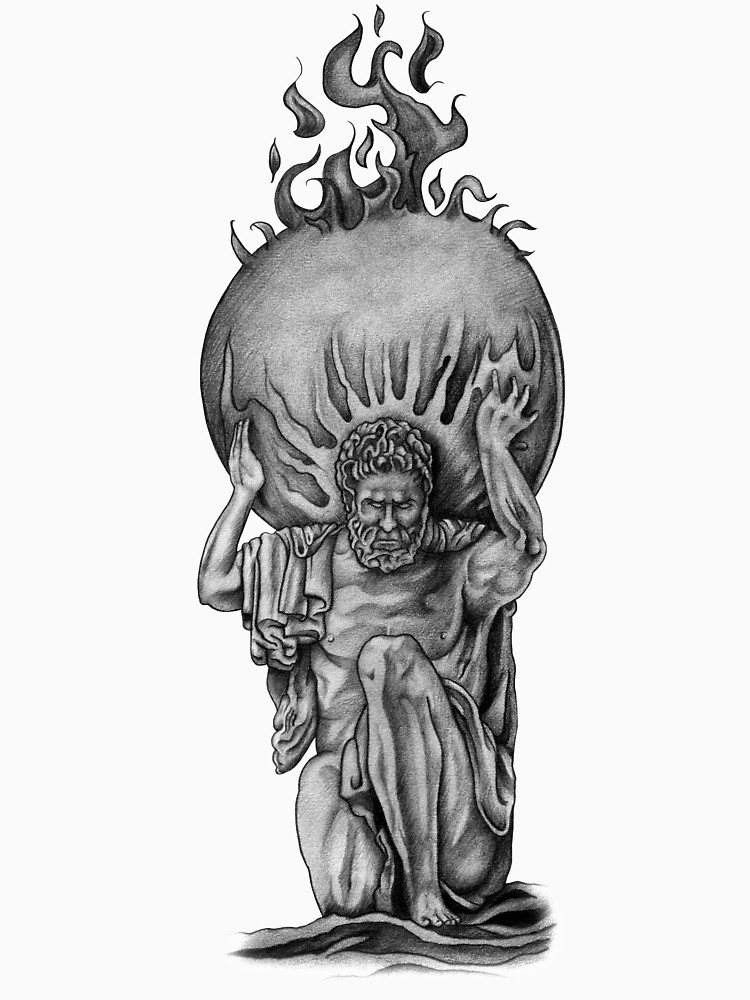 750x1000 Atlas Statue - Atlas Drawing