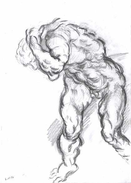 420x585 Copy Of Tintoretto Drawing Atlas - Atlas Drawing