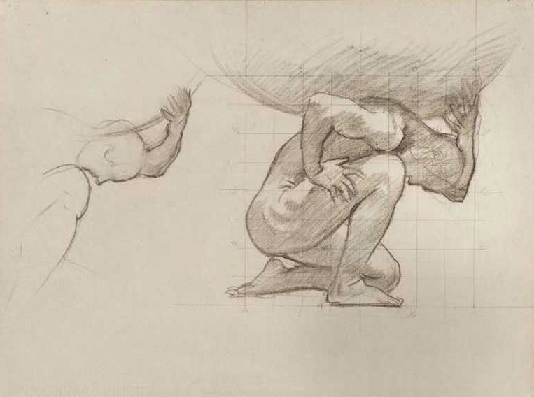 763x568 Atlas Holding The World Drawing Atlas Week John Singer - Atlas Drawing