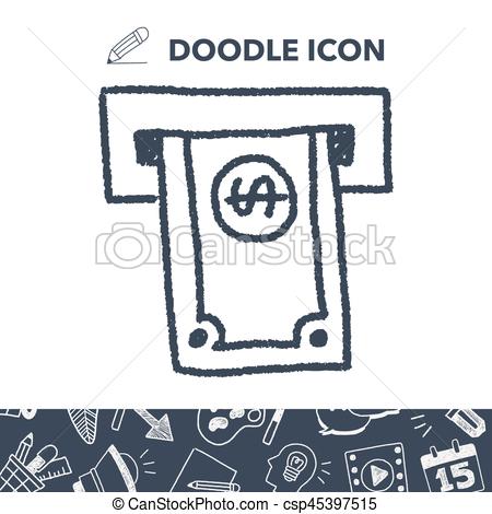 450x470 atm doodle drawing - Atm Drawing