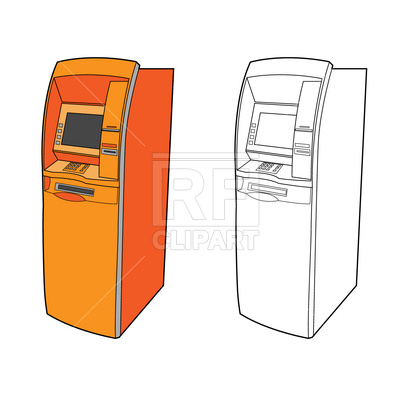 400x400 atm machine vector image of business, finance prague - Atm Machine Drawing