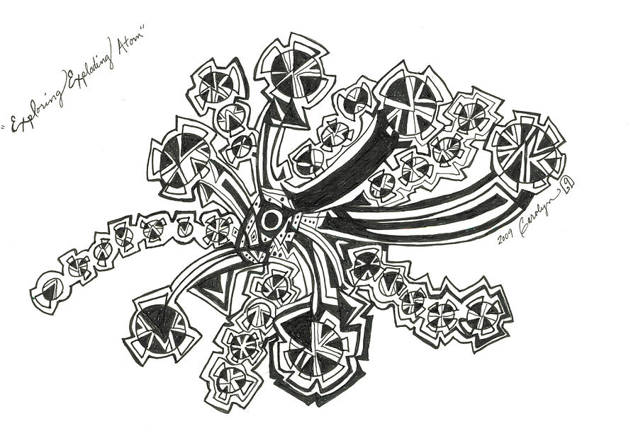 900x612 exploring exploding atom drawing - Atom Drawing