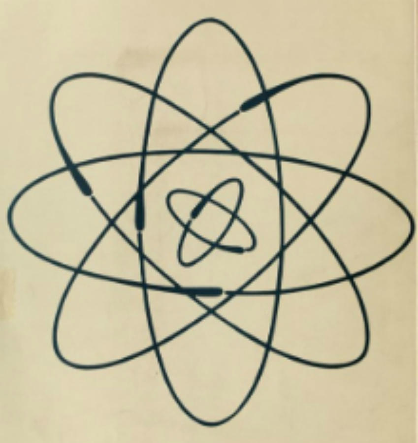 849x900 vintage science atom drawing - Atom Drawing