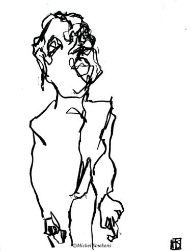 375x494 Attitude Ii Hautain - Attitude Drawing