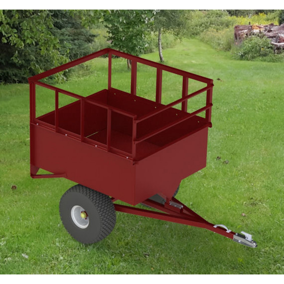 980x980 drawing plan wide tub atv dump steel welded trailer with extension - Atv Drawing
