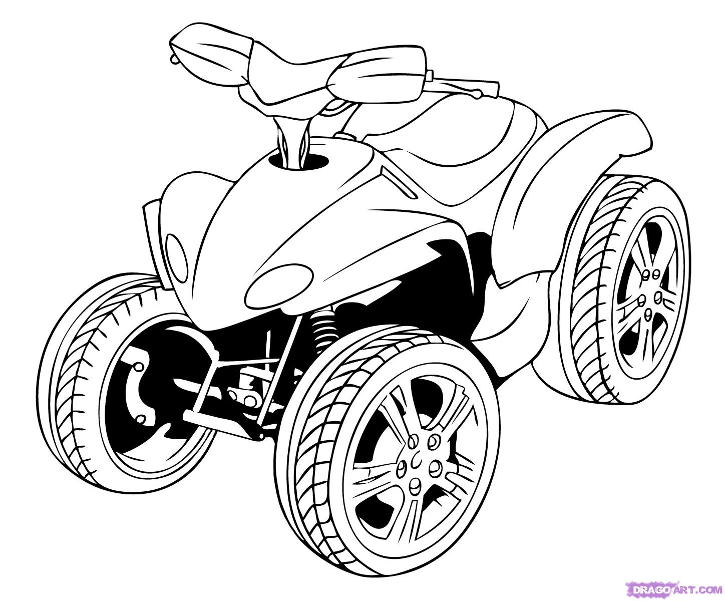 1448x1200 atv drawing trail bike for free download - Atv Drawing