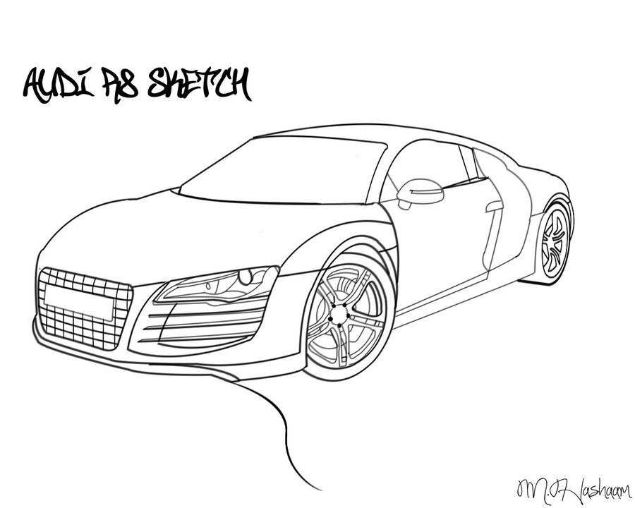 900x720 Audi Drawing - Audi Drawing