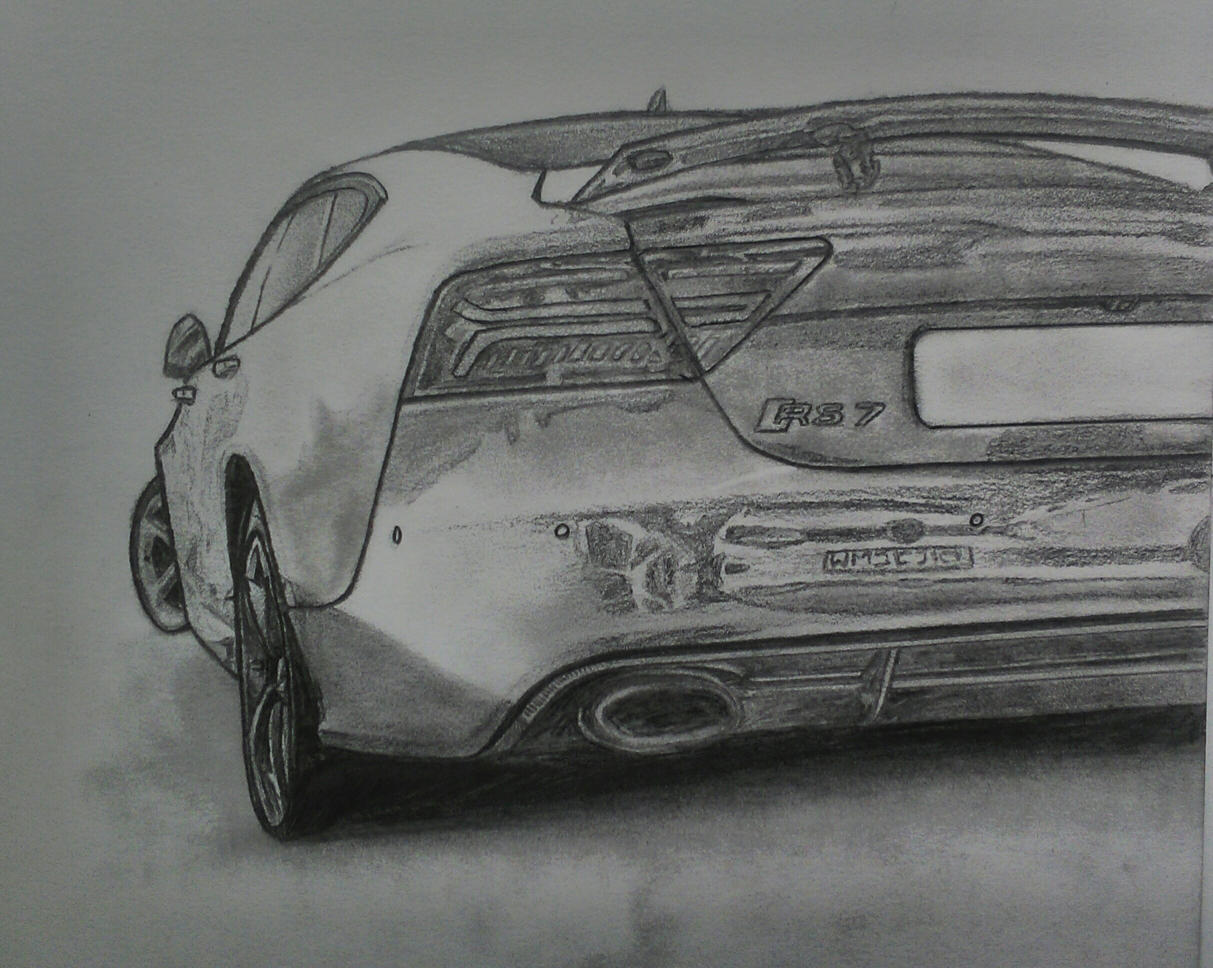 Audi rs6 рисунок