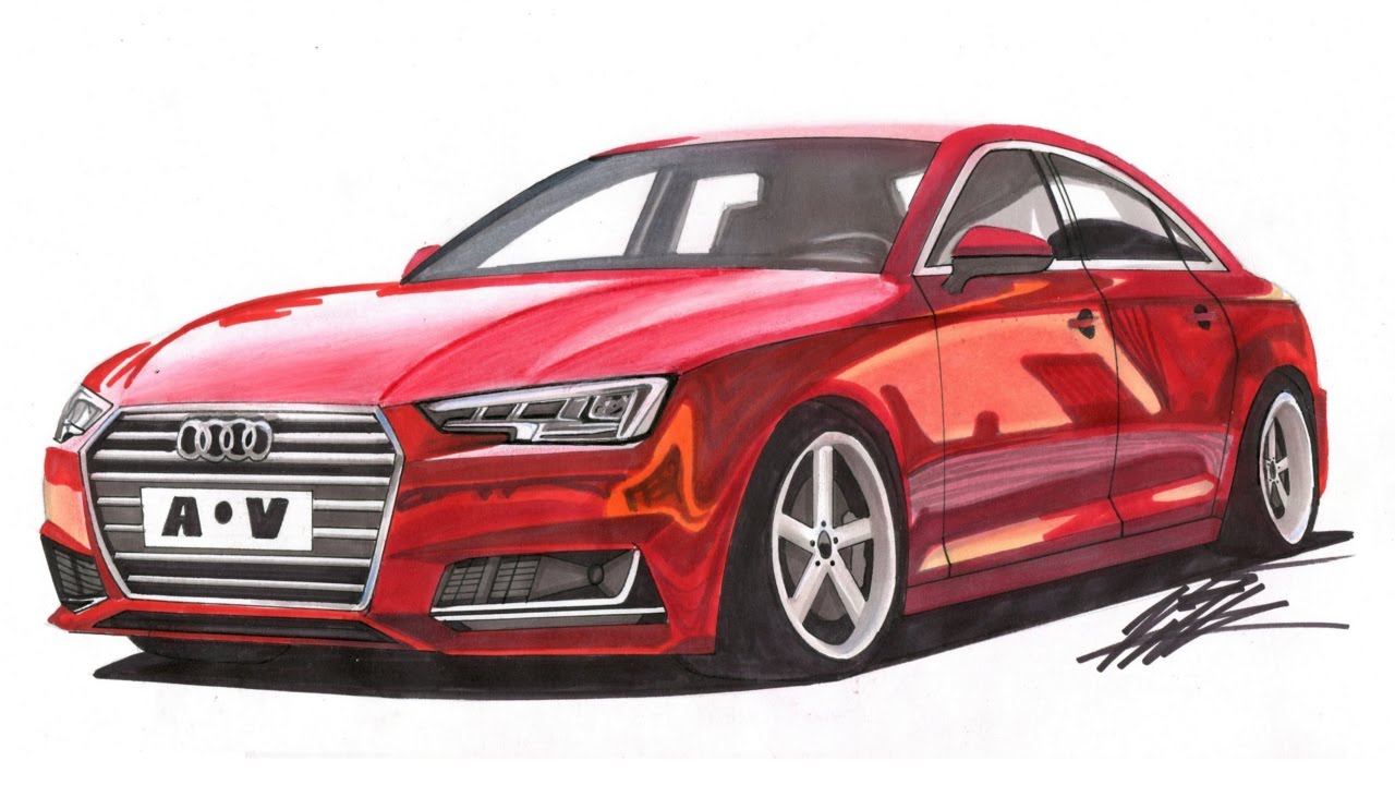 Картинка а 4 нарисована. Ауди q7 красная. Ауди а4 красная. Audi a4 avant Sketch. Audi a4 2015.