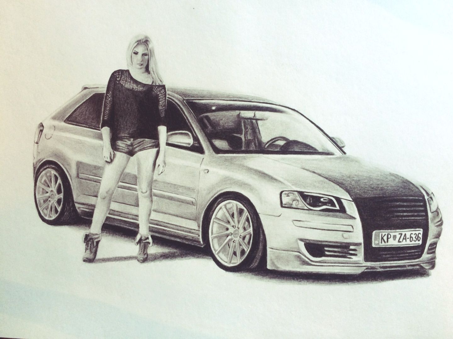 1440x1080 Audi Drawing Cars Car Drawings, Audi Audi - Audi Drawing