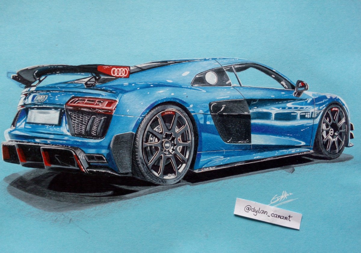 1200x842 Audi - Audi R8 Drawing