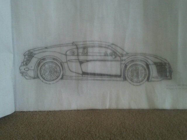640x480 Call Marquis Artwork Audi Original Drawing Pencil - Audi R8 Drawing