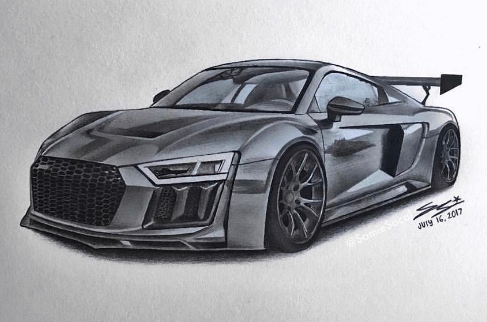 How To Draw An Audi R8 Step By Step alter playground