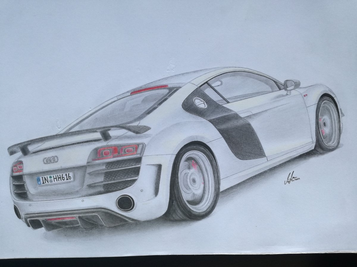 Audi r8 draw
