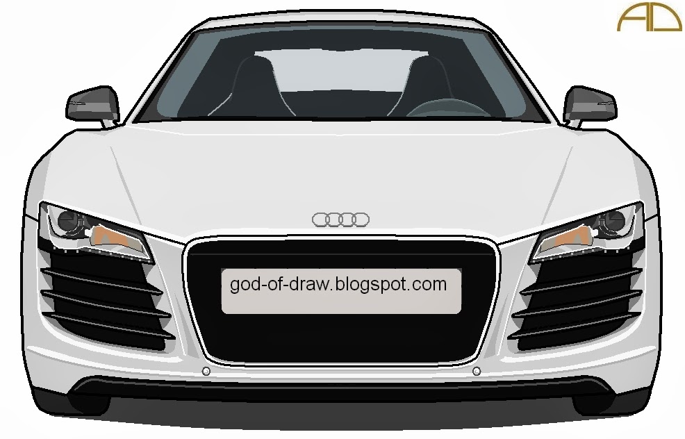 986x632 Seleofficialart Audi Drawings On Ms Paint - Audi R8 Drawing