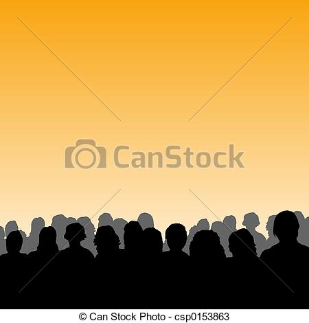 450x470 Audience Silhouette - Audience Drawing