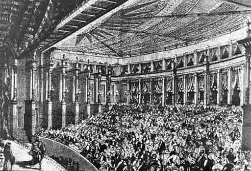 512x350 Drawing Of Audience Filled Auditorium - Audience Drawing