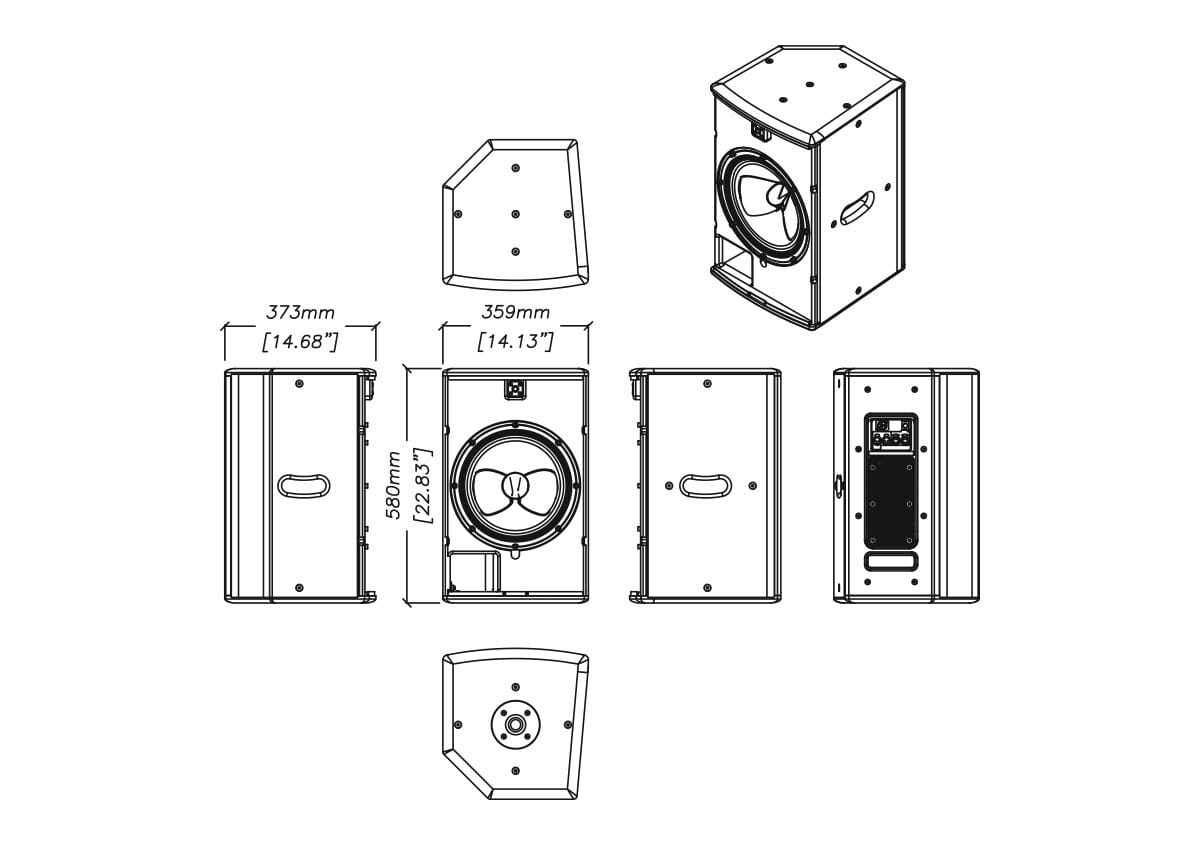 1200x845 cdd live compact powered way system - Audio Drawing