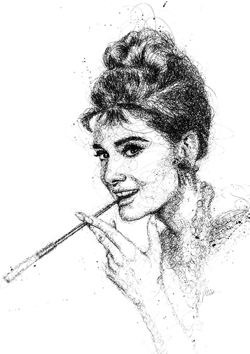 359x508 audrey hepburn - Audrey Hepburn Drawing