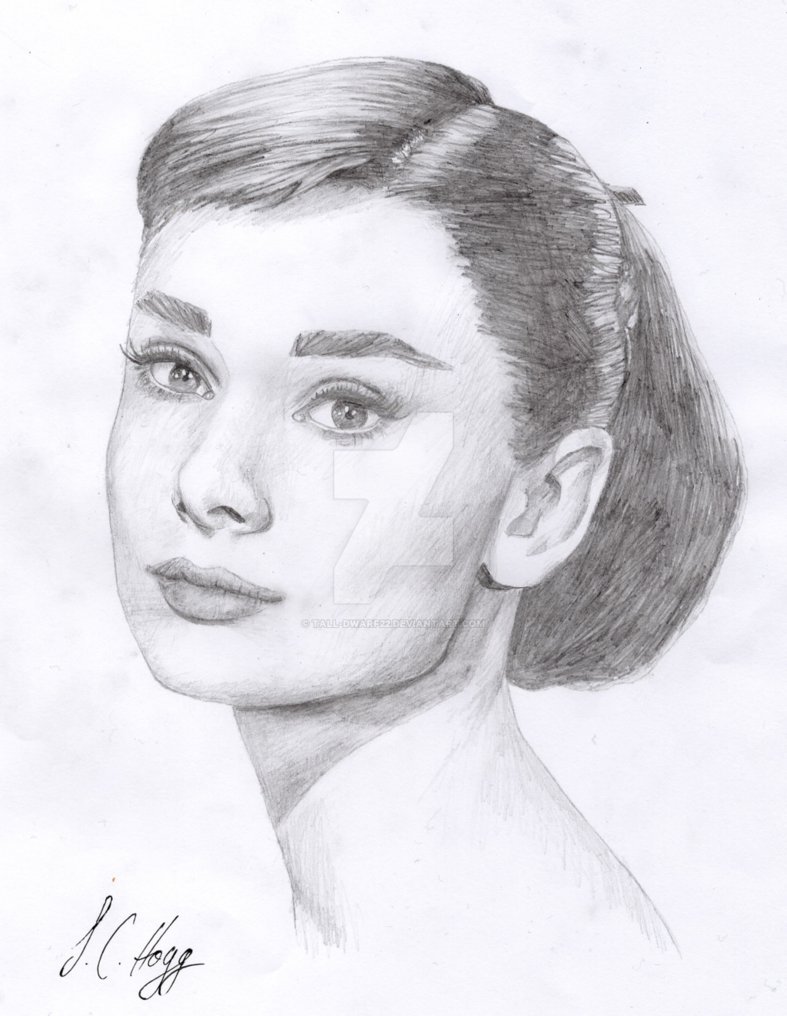 Audrey Hepburn Drawing at PaintingValley.com | Explore collection of ...