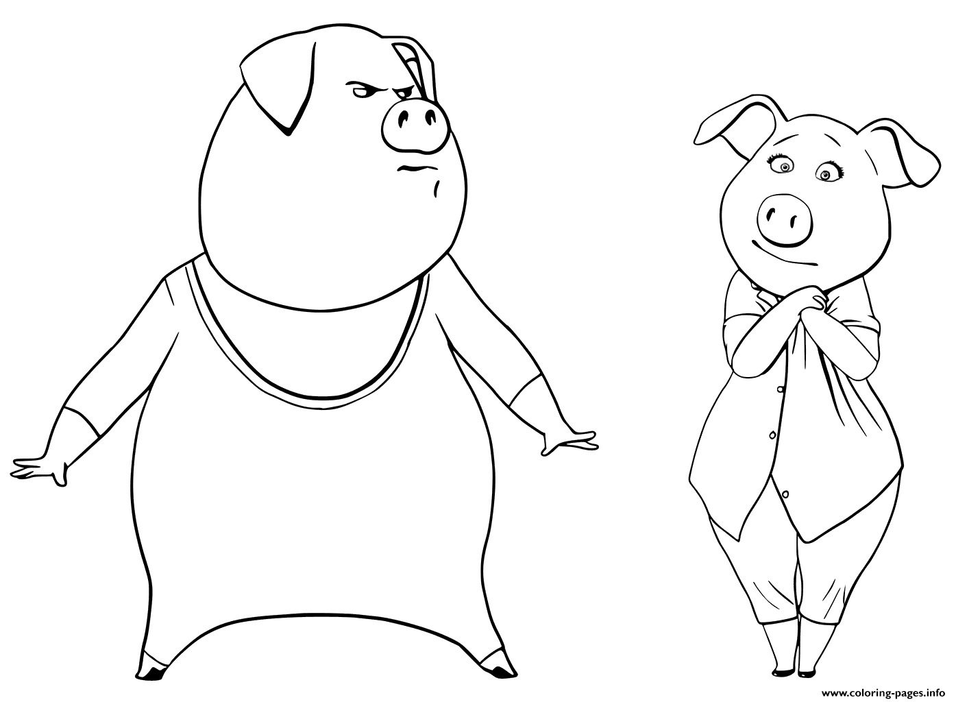 1395x1024 piglet drawing aunt for free download - Aunt Drawing