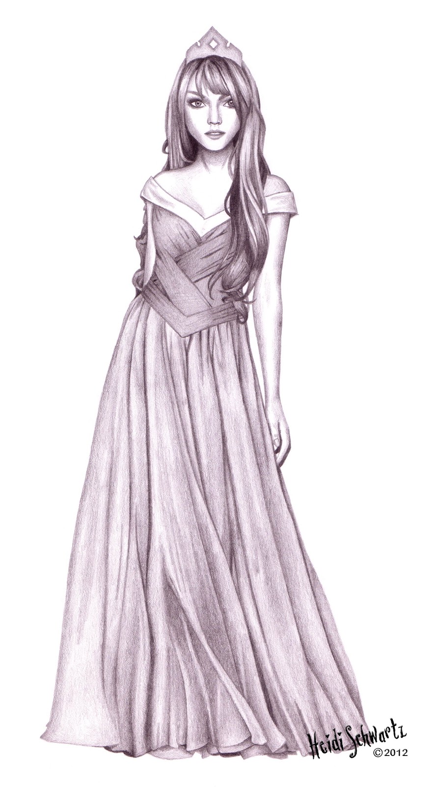 892x1600 Heidi Schwartz Classic Aurora - Aurora Drawing