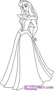 178x302 How To Draw Princess Aurora - Aurora Drawing