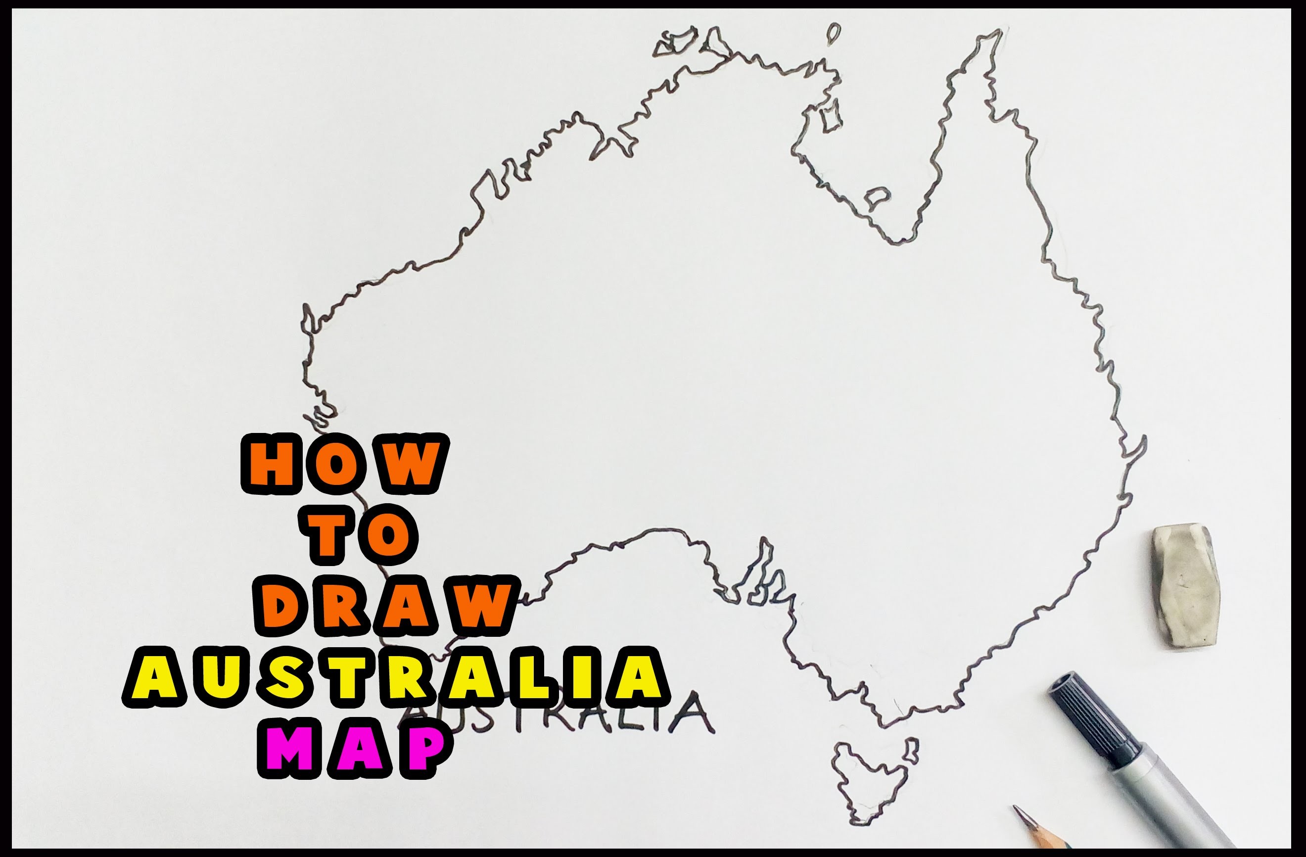 Australia Map Draw