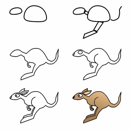 450x446 how to draw australia group with items - Australia Drawing