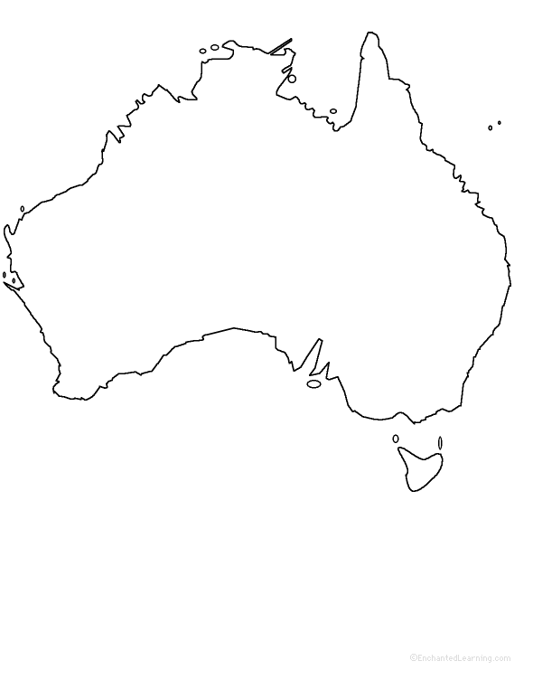 590x752 Australia States And Territories - Australia Map Drawing