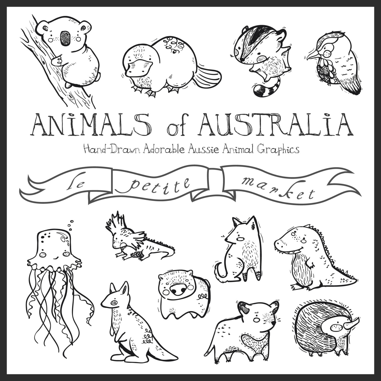 Australian Animals Drawings at PaintingValley.com | Explore collection