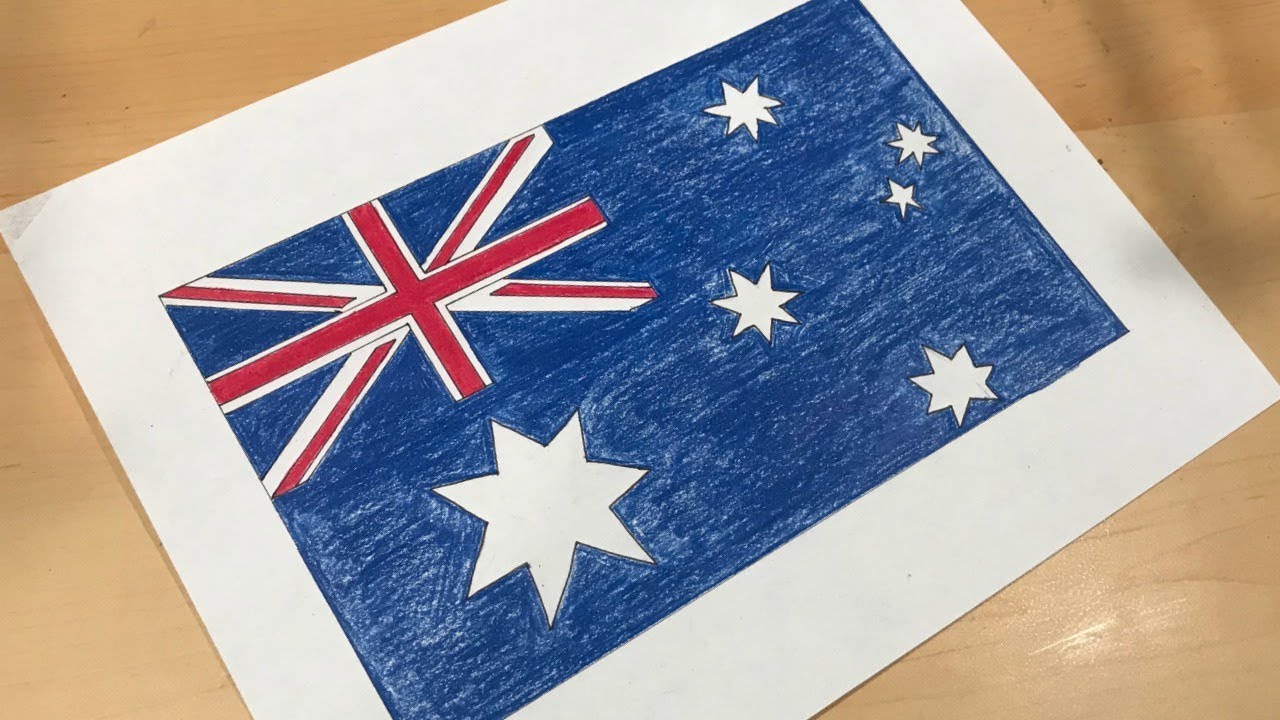 1280x720 australian flag drawing - Australian Flag Drawing