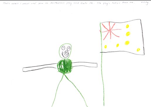 515x364 that's when i went and saw an australian flag and that's me - Australian Flag Drawing