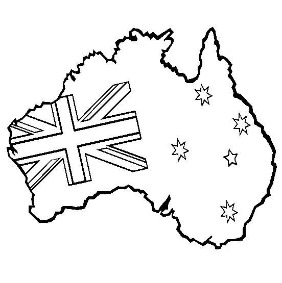 Coloring Australia Flag Australian Colouring Clipart Popular Library ...