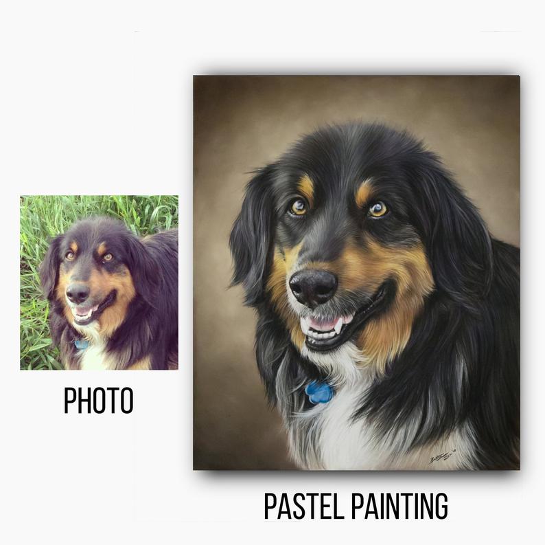 794x793 custom pet portrait dog drawing australian shepherd cattle etsy - Australian Shepherd Drawing