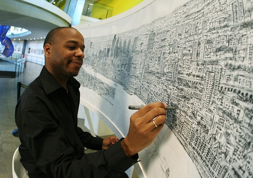 Autistic Drawing Of New York at Explore collection