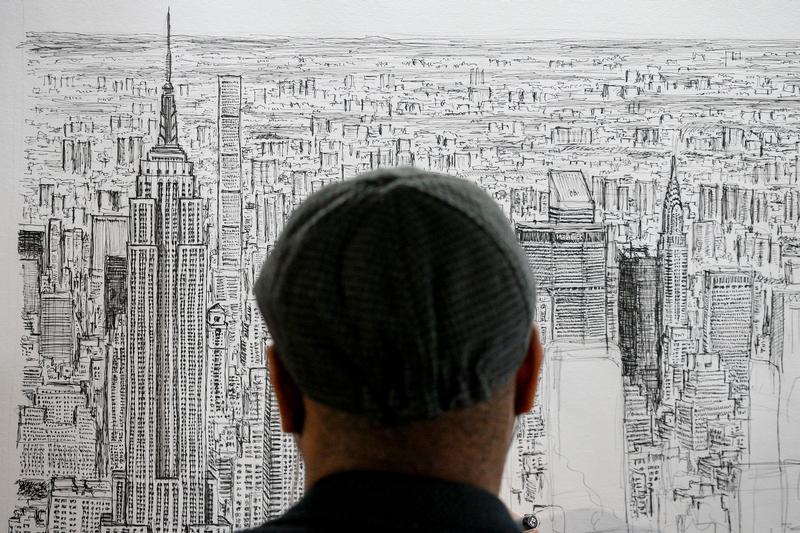 Autistic Drawing Of New York at Explore collection