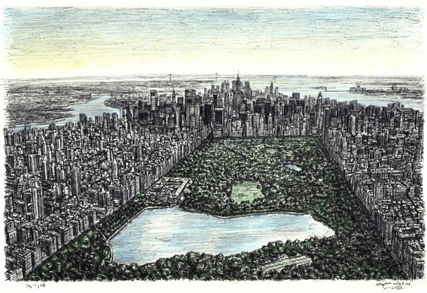 620x426 Stephen Wiltshire The Human Camera Autistic Artist Draws City - Autistic Drawing Of New York